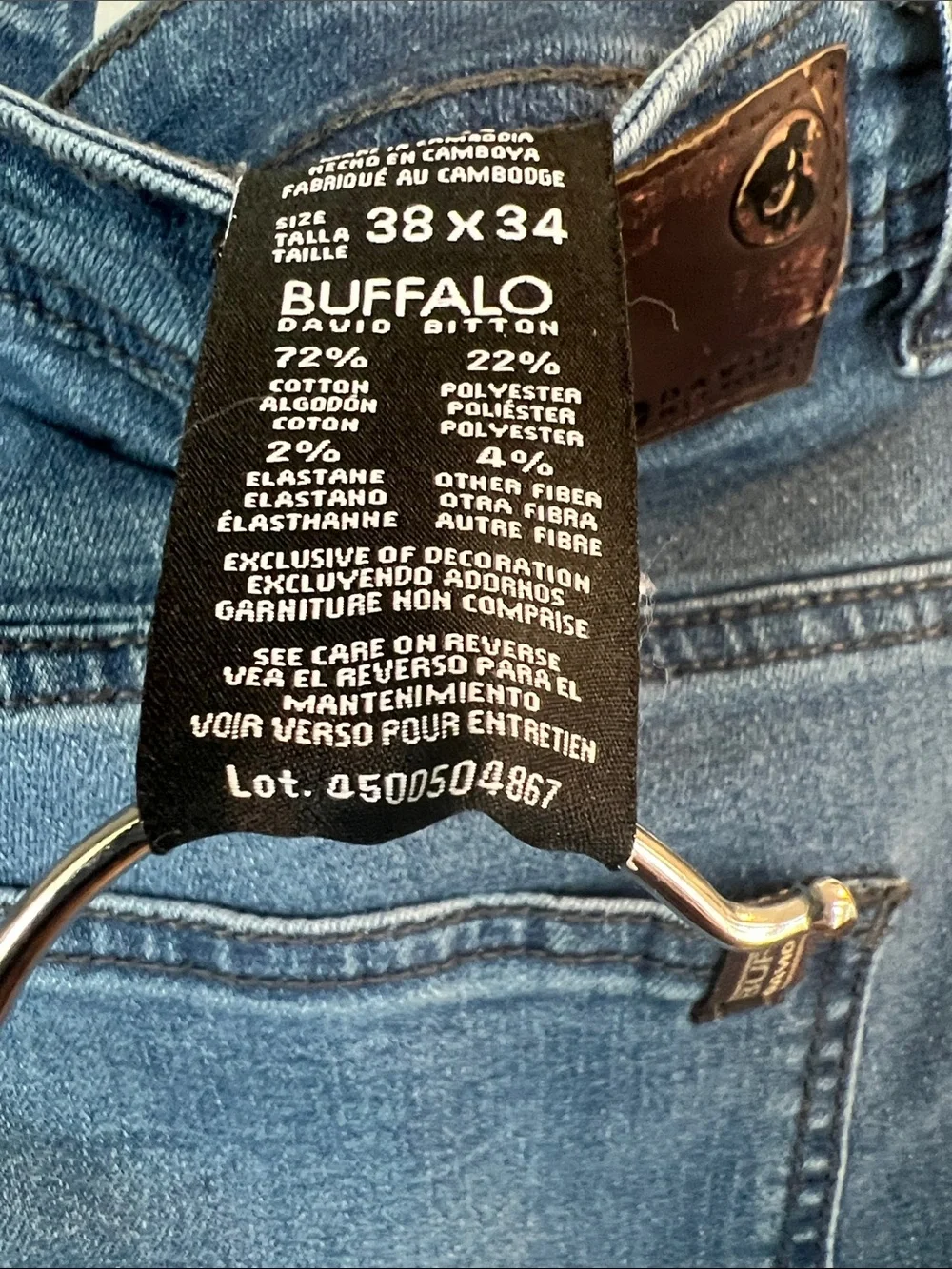 Buffalo David Bitton Men's Slim Straight Jeans in Teal Blue